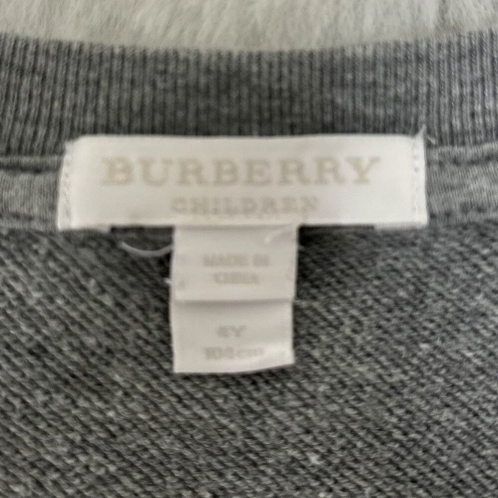 Burberry Grey Crop Sweatshirt - Picture 6 of 8